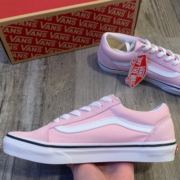 Vans old skool pink and white shoes sneakers - Picture 4 of 7